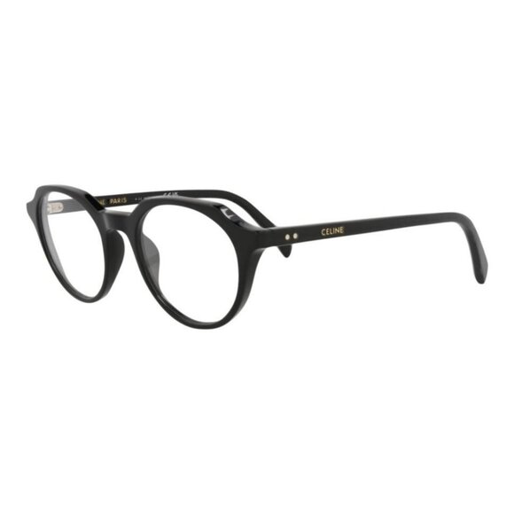 Celine Mens Round/Oval Black Black Transparent Fashion Designer Eyewear - Picture 1 of 4